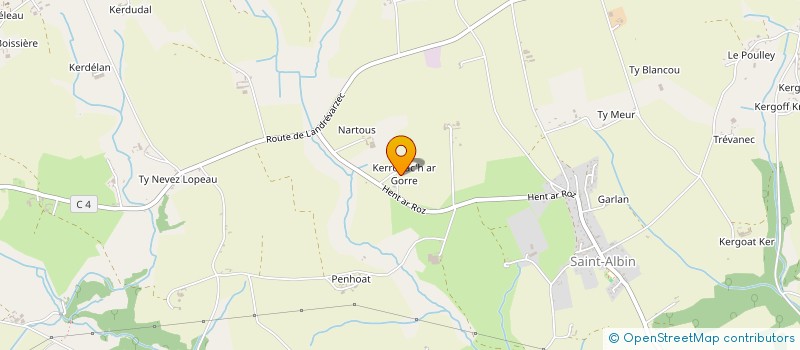 localisation de l'entreprise KER MEGAN  PLOGONNEC