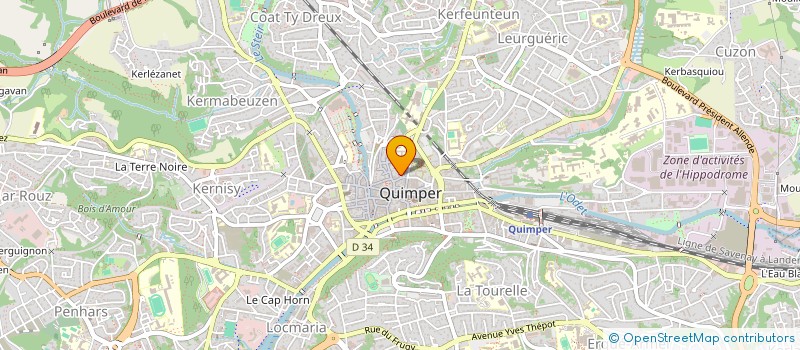 localisation de l'entreprise KER MELANIE  QUIMPER