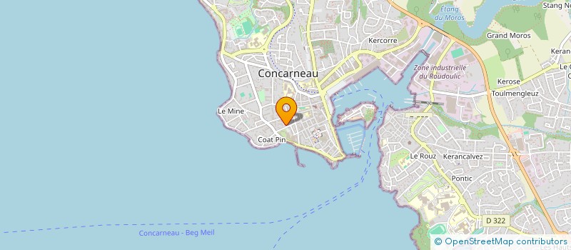 localisation de l'entreprise KER MONFORT  CONCARNEAU