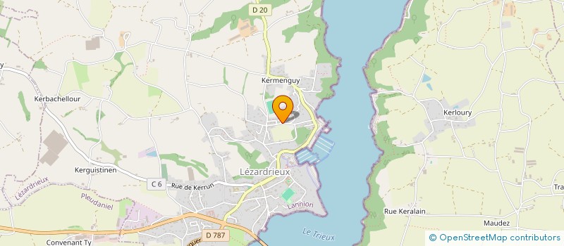 localisation de l'entreprise KER MORSKOUL  LEZARDRIEUX