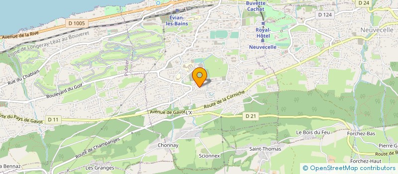 localisation de l'entreprise KER-NAT  EVIAN-LES-BAINS