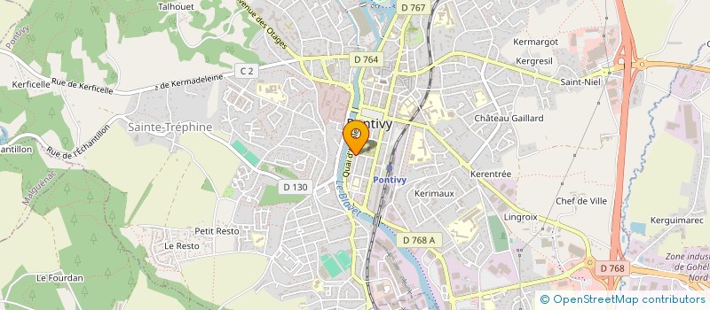 localisation de l'entreprise KER PONDI  PONTIVY