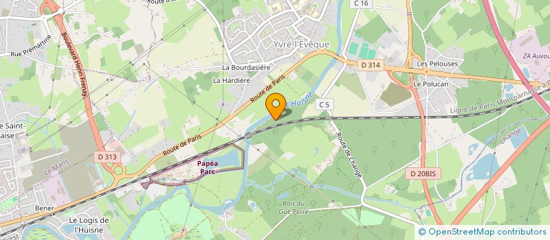 localisation de l'entreprise KER RAUD  YVRE L'EVEQUE