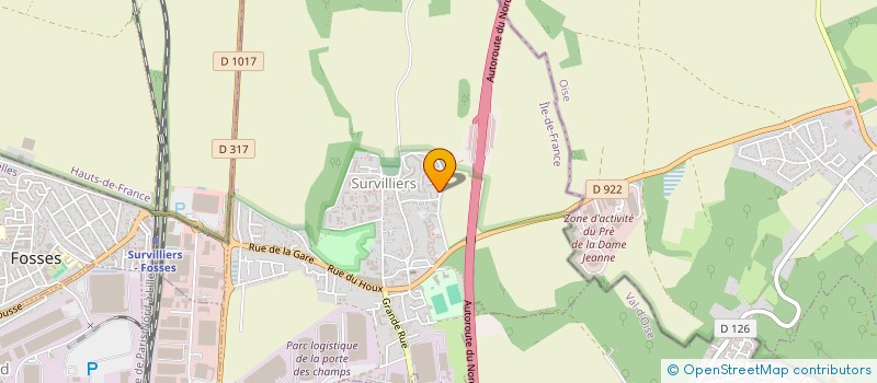 localisation de l'entreprise KER RENAN MAISONNEUVE  SURVILLIERS