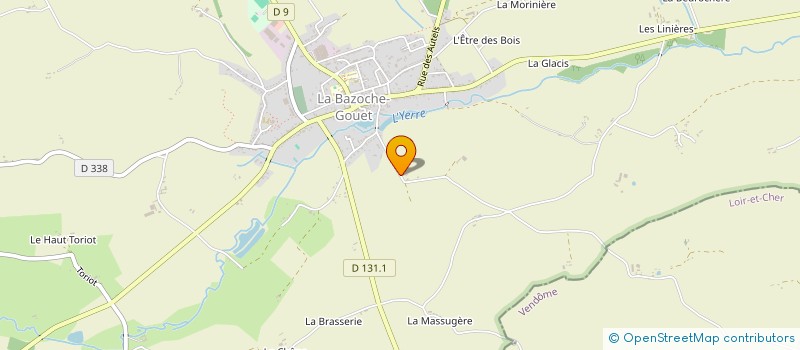 localisation de l'entreprise KER RHUYS à LA BAZOCHE-GOUET