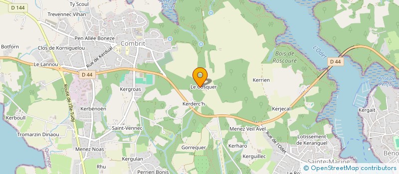 localisation de l'entreprise KER ROSEN  PONT L ABBE