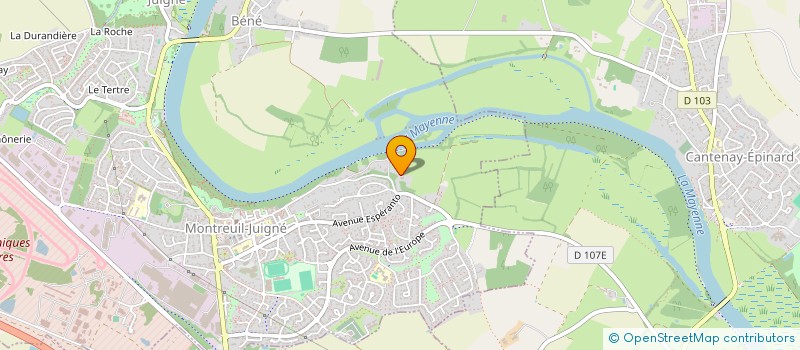 localisation de l'entreprise KER ROUGE  MONTREUIL JUIGNE