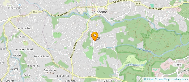 localisation de l'entreprise KER SIX  VALBONNE