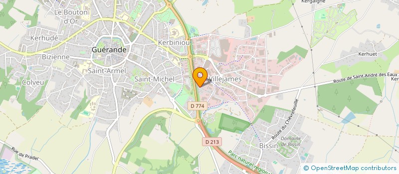 localisation de l'entreprise KER SOLEIL ENERGIES LIBRES  GUERANDE