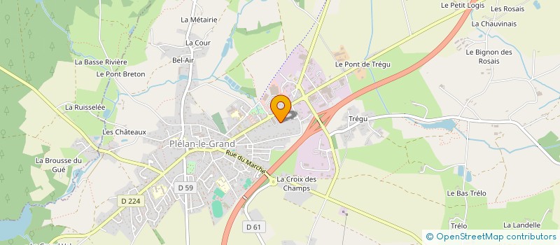 localisation de l'entreprise KER'STORES à PLELAN-LE-GRAND