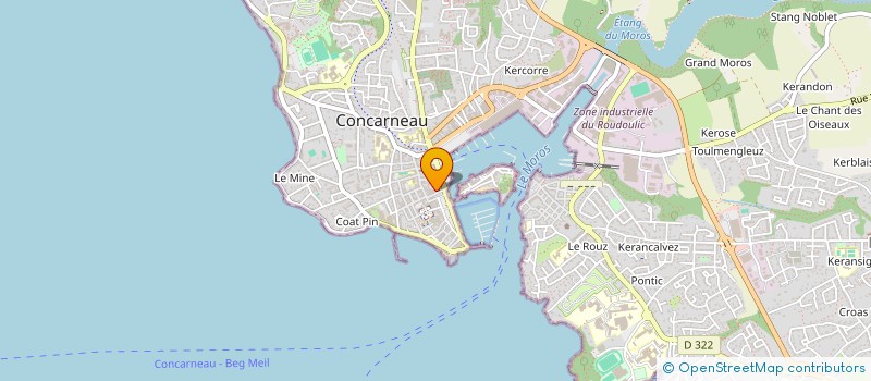 localisation de l'entreprise KER SUCREE à CONCARNEAU