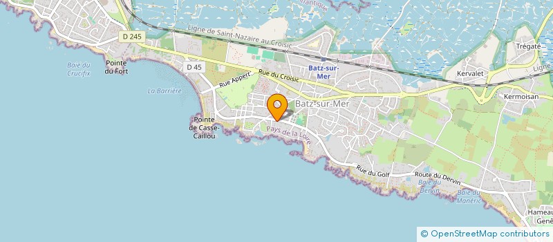 localisation de l'entreprise KER SUZANNE  BATZ-SUR-MER