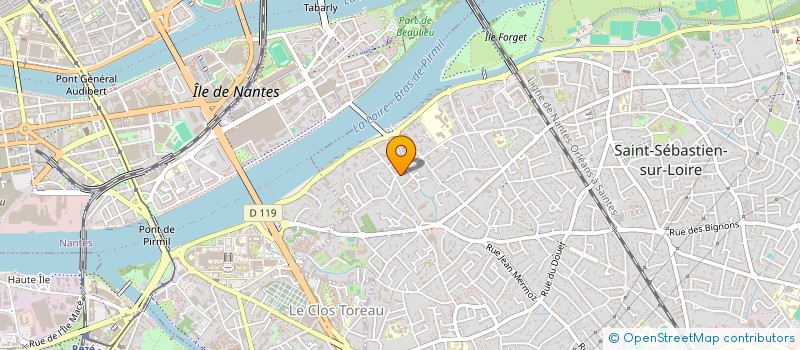 localisation de l'entreprise KER-TANGUY à SAINT-SEBASTIEN-SUR-LOIRE