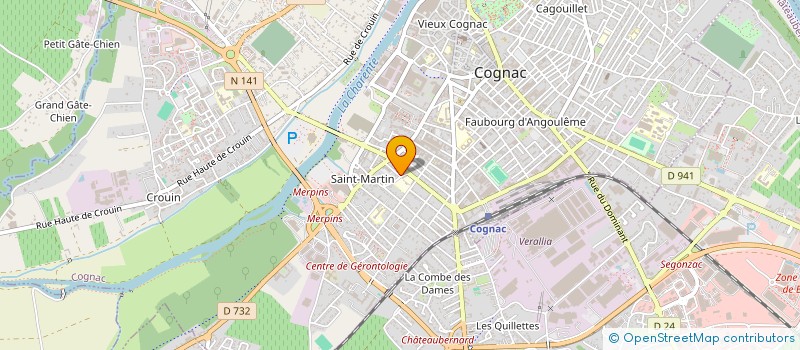 localisation de l'entreprise KER TELENA à COGNAC