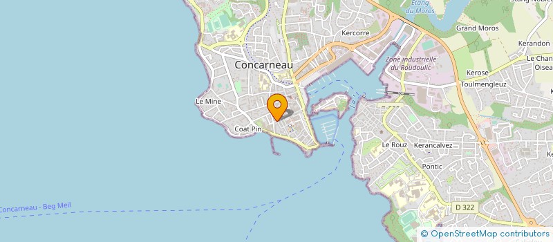 localisation de l'entreprise KER THAI  CONCARNEAU