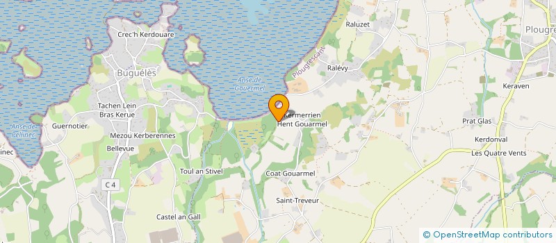 localisation de l'entreprise KER TRAEZH IMMOBILIER  PLOUGRESCANT