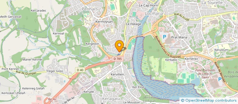 localisation de l'entreprise KER TRANSPORT à QUIMPER