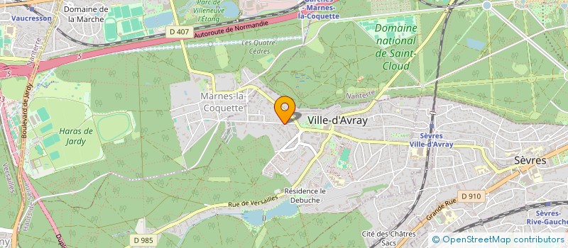 localisation de l'entreprise KER VAILLANT  VILLE-D'AVRAY