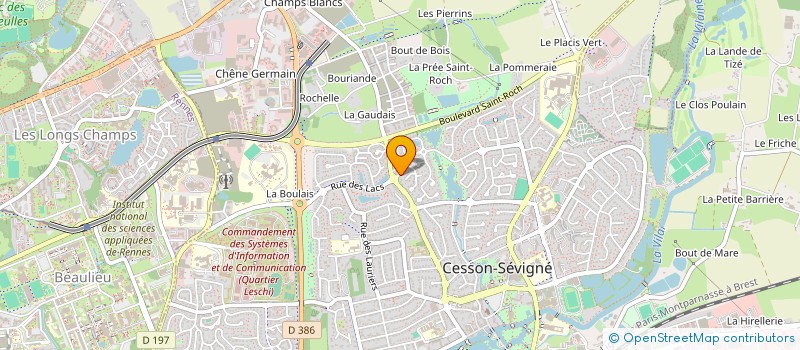 localisation de l'entreprise KER VAL à CESSON-SEVIGNE