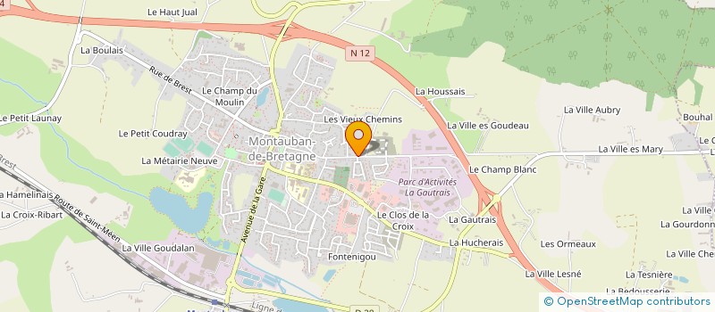 localisation de l'entreprise KER VIANDE à MONTAUBAN-DE-BRETAGNE