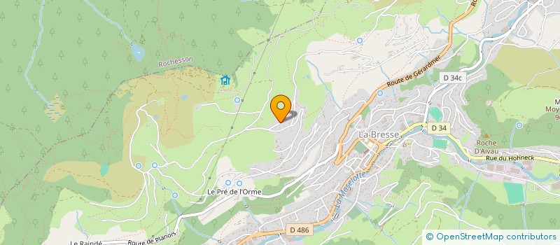 localisation de l'entreprise KER VOSGES  LA BRESSE