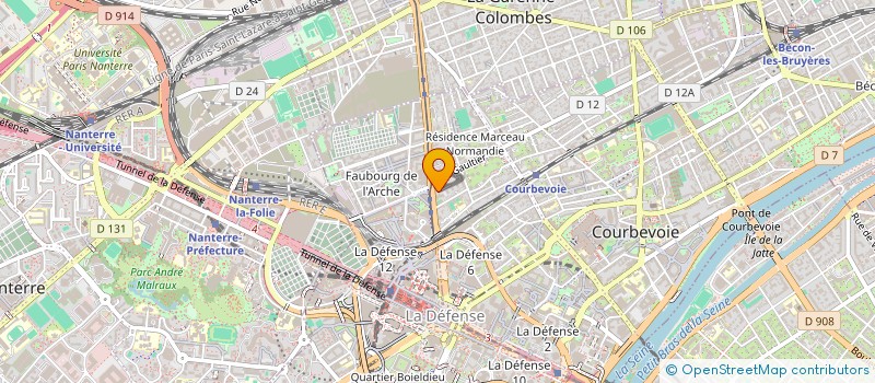localisation de l'entreprise KERA FOOD à COURBEVOIE