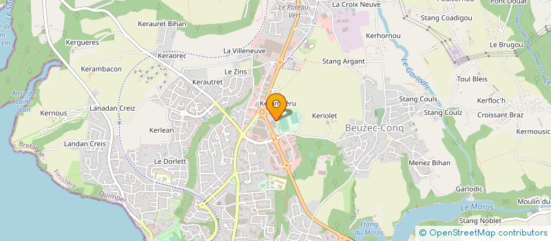 localisation de l'entreprise KERA SPORT  CONCARNEAU