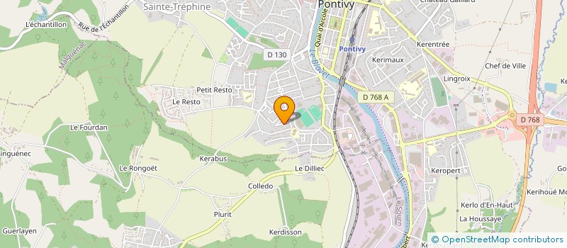 localisation de l'entreprise KERAEL  PONTIVY
