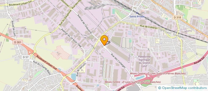 localisation de l'entreprise KERAKOLL FRANCE à CORBAS