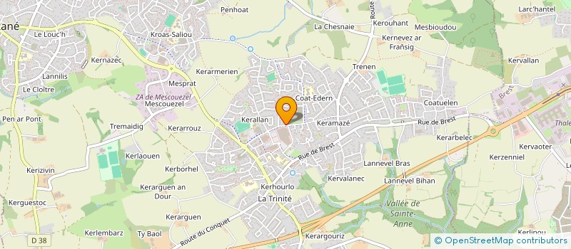 localisation de l'entreprise KERALAN à PLOUZANE
