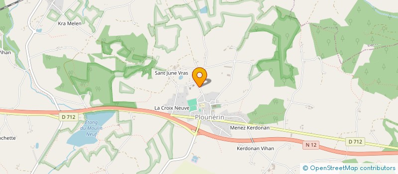 localisation de l'entreprise KERALIS  PLOUNERIN