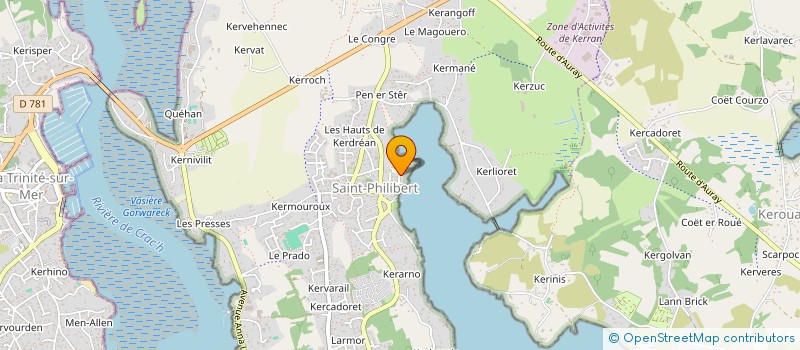 localisation de l'entreprise KERALLAIN HOLDING  SAINT-PHILIBERT