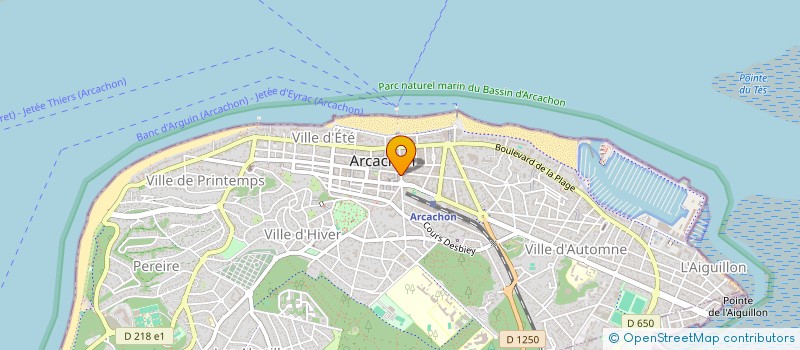 localisation de l'entreprise KERALLAN à ARCACHON
