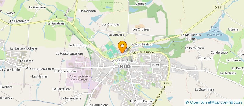 localisation de l'entreprise KERALLI IMMO  ARGENTRE-DU-PLESSIS