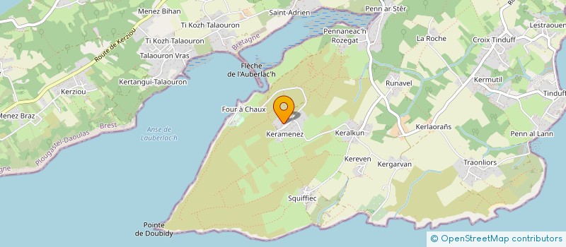 localisation de l'entreprise KERAM  PLOUGASTEL-DAOULAS