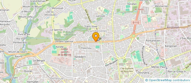 localisation de l'entreprise KERANDIOU  BREST