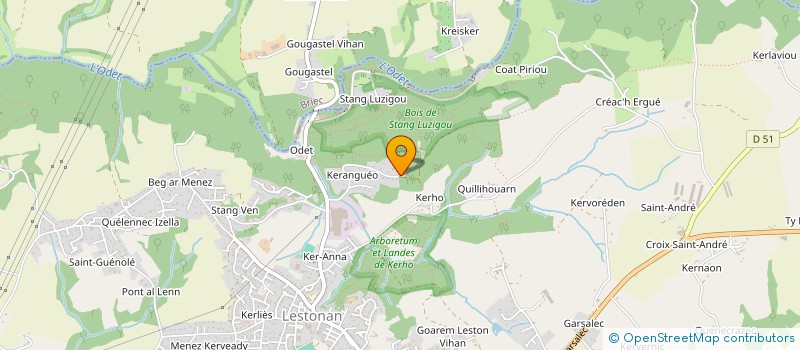 localisation de l'entreprise KERANGUEO  ERGUE-GABERIC