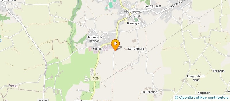 localisation de l'entreprise KERANNA  PLOUNEVEZ-LOCHRIST