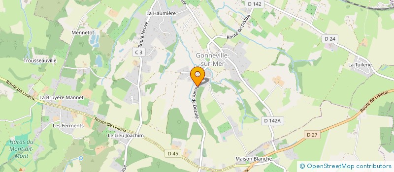 localisation de l'entreprise KERANROUX  GONNEVILLE-SUR-MER