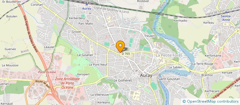 localisation de l'entreprise KERANTEC à AURAY