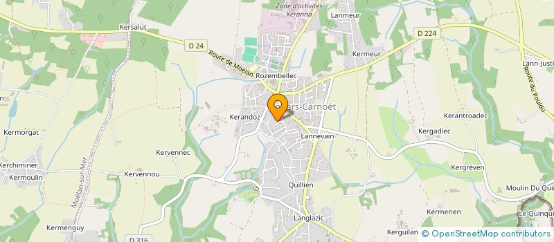 localisation de l'entreprise KERANTOUR SCP  CLOHARS-CARNOET