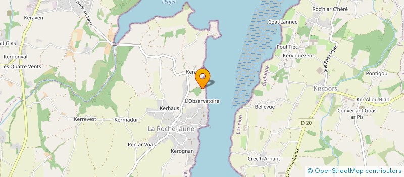 localisation de l'entreprise KERARET  PLOUGUIEL