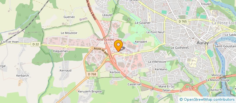 localisation de l'entreprise KERARMOR à AURAY