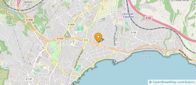 localisation de l'entreprise KERAT' INNOV à LA CIOTAT