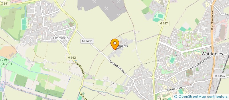 localisation de l'entreprise KERAUNOS à WATTIGNIES