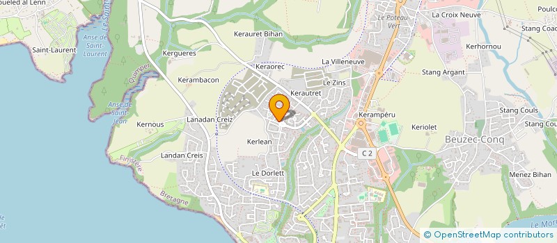 localisation de l'entreprise KERAURET  CONCARNEAU