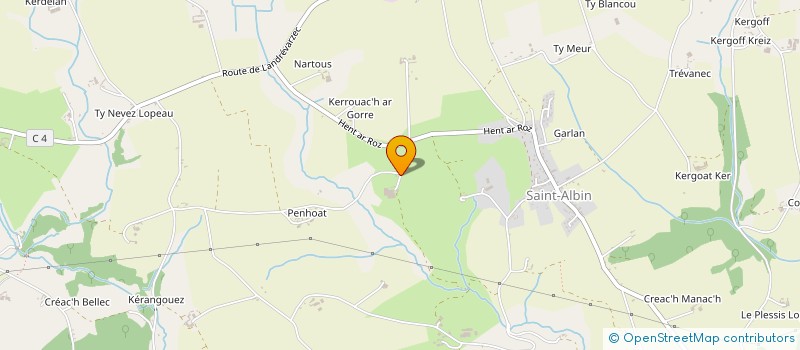 localisation de l'entreprise KERAVAL VHU  PLOGONNEC