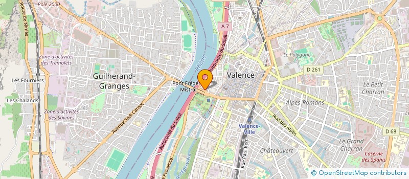 localisation de l'entreprise KERAVEL à VALENCE