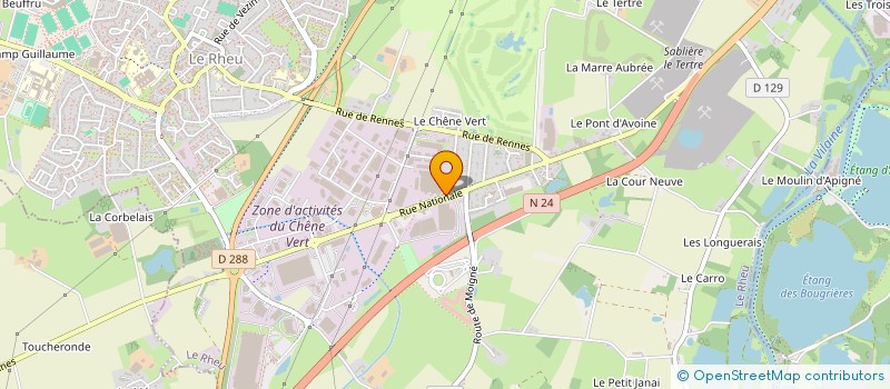 localisation de l'entreprise KERAVEN  LE RHEU