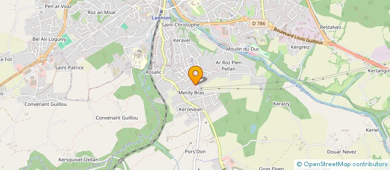 localisation de l'entreprise KERAZUR  PLOUBEZRE